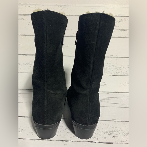 La Canadienne Women’s Size 7 Black Suede Winter Boots Made in Canada - Picture 3 of 12
